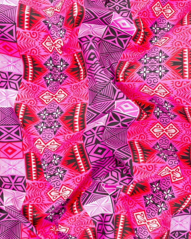 Polynesian fabric FARE Pink - Tissushop